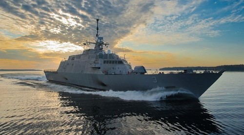 Tàu tác chiến cận bờ USS Fort Worth của Hải quân Mỹ - Ảnh: Hải quân Mỹ