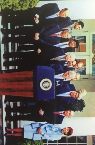 Ông Bill Clinton - Tổng thống Mỹ khi đó họp báo công bố việc Hiệp định thương mại Việt - Mỹ đã được ký kết hồi 16h ngày 13/7/2000.Ảnh: NVCC