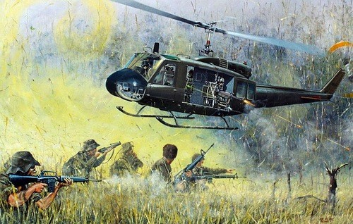 Trực thăng Mỹ ở Việt Nam - Họa sĩ Joe Cline