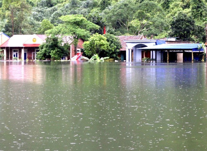 Nước dâng cao, xã đảo ở Hải Phòng biến thành biển hồ
