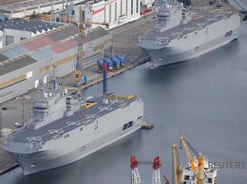 Pháp vận động Malaysia mua tàu sân bay trực thăng Mistral đóng cho Nga