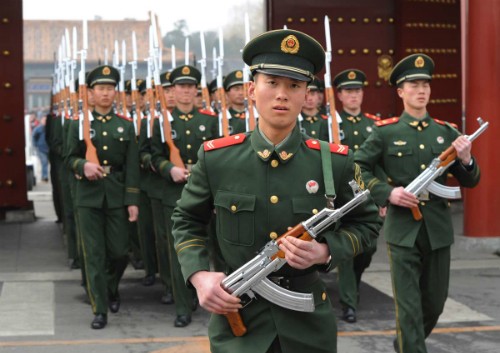 Quân đội Trung Quốc. Ảnh: AFP