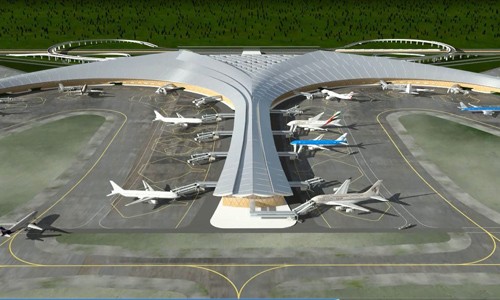Ý tưởng mô hình Cảng hàng không quốc tế Long Thành.