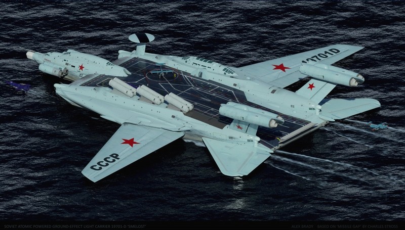 Tàu sân bay tấn công Ekranoplan, siêu phẩm công nghệ quân sự Liên Xô