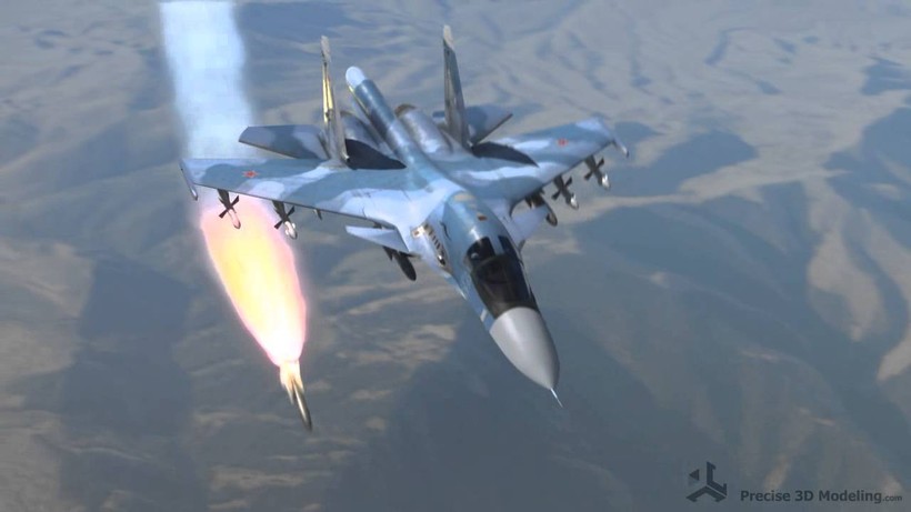 Clip: Su-34 tiêu diệt các mục tiêu quan trọng của IS ở Syria