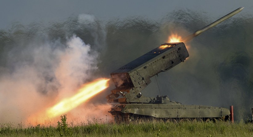 "Lửa địa ngục" hỏa lực kinh hoàng của TOS-1A "Blazing Sun" ở Syria và Iraq