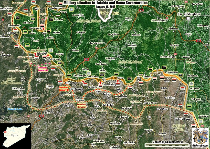 Lữ đoàn 103 mở hai hướng tấn công vào thị trấn Al-Rabi’yah của FSA