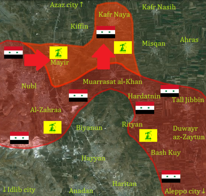 Lực lượng vũ trang Syria đánh chiếm hai làng Mayer và Kafr Naya