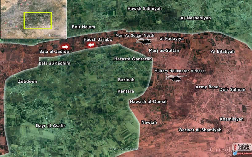 Quân đội Syria triển khai thế bao vây bóp nghẹt Đông Ghouta