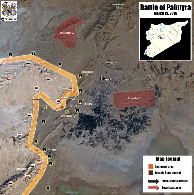 Quân đội Syria tấn công Palmyra, trận chiến sống còn của chế độ