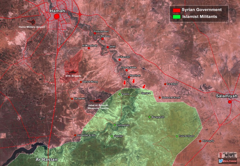 Quân đội Syria đập tan cuộc tấn công của Jabhat Al-Nusra ở Hama