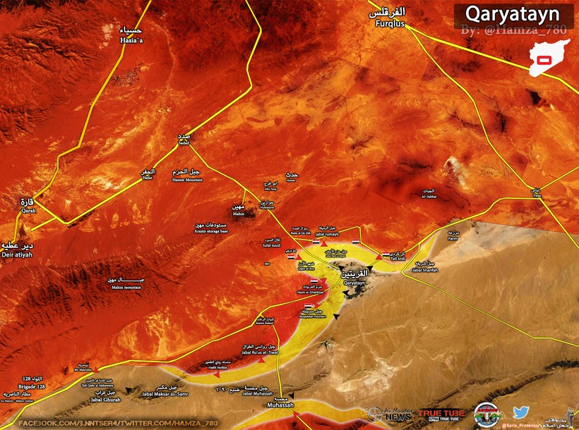 Quân đội Syria tăng cường binh lực ở Qaryatayn