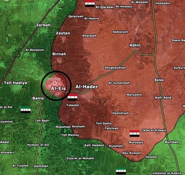 Lực lượng vũ trang Syria giải phóng thị trấn al-Eiss miền Nam Aleppo 