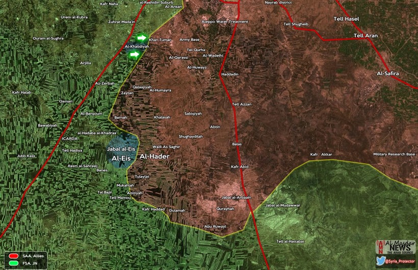 Lực lượng Hồi giáo cực đoan chiếm al-Khalidyah và đánh rộng ra phía nam Aleppo 