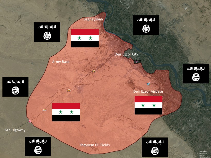 IS dồn quân đánh chiếm quận al-Sina'ah ở Deir Ezzor