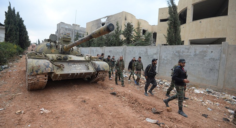 Quân đội Syria tiêu diệt 30 tay súng và 4 xe tăng 