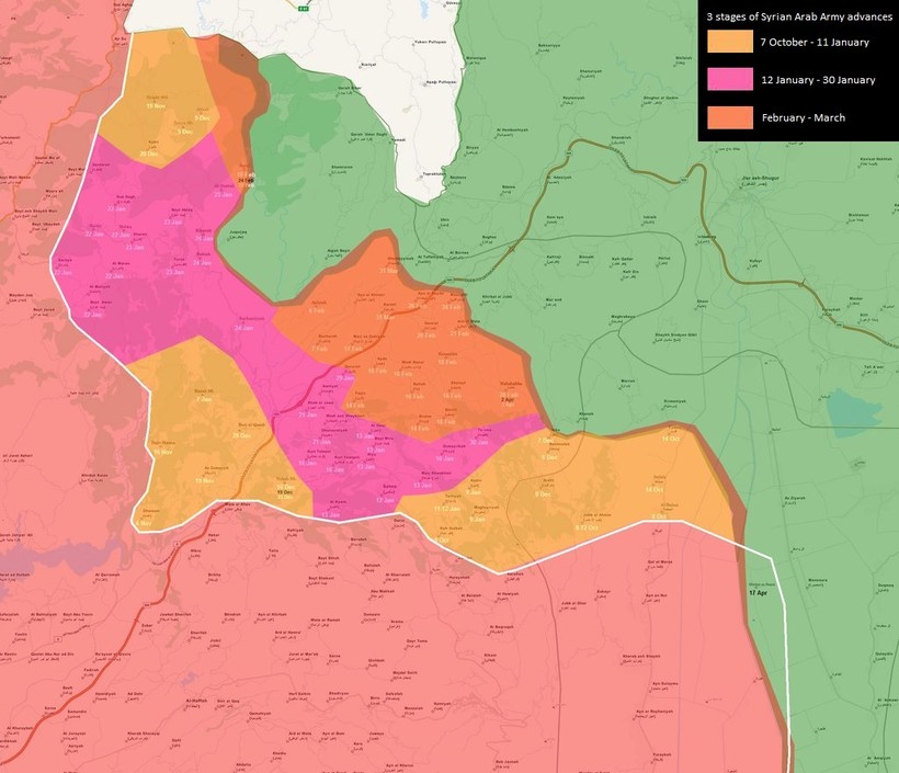 Quân đội Syria giành được hơn 50 làng sau 6 tháng tấn công ở Latakia