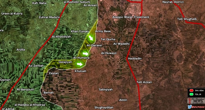 Quân đội Syria lại bị Jabhat Al Nusra đẩy lùi trên địa bàn Khan Touman, Aleppo