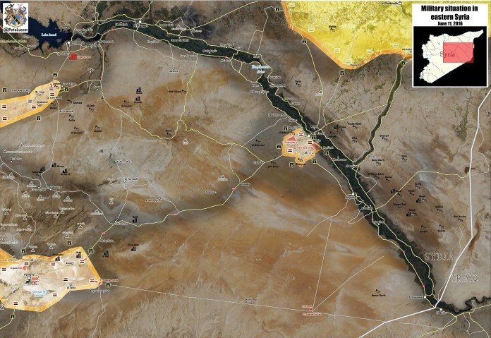 Mản đồ tỉnh Raqqa đến ngày 16.06.2016