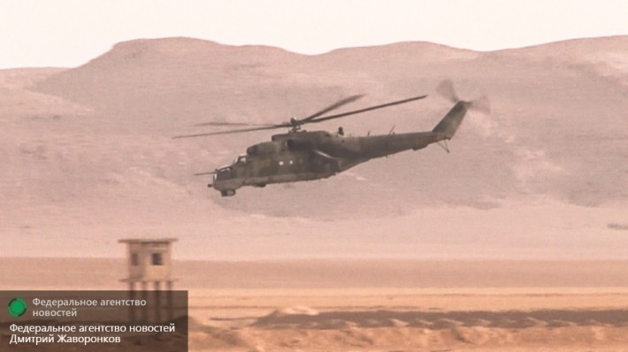 Máy bay trực thăng tấn công Mi-24 Cá sấu bay ở Syria