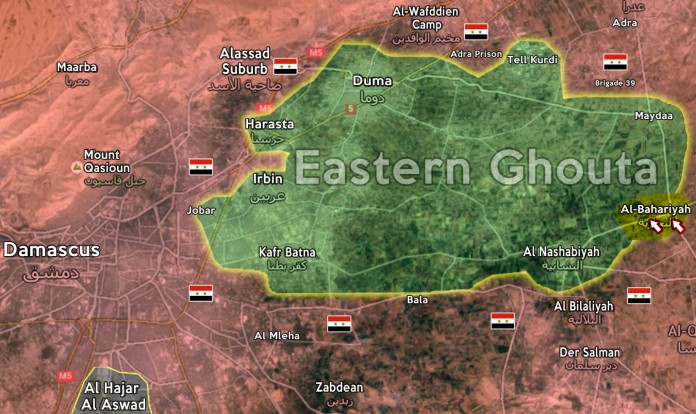 Bản đồ Đông Ghouta, Damascus