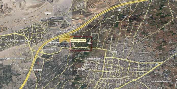 Bản đồ chiến sự thành phố Douma