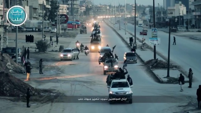 Đoàn xe của tổ chức Hồi giáo cực đoan Al- Nusra
