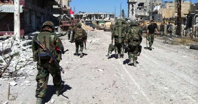 Binh sĩ Syria trên chiến trường thành phố Aleppo