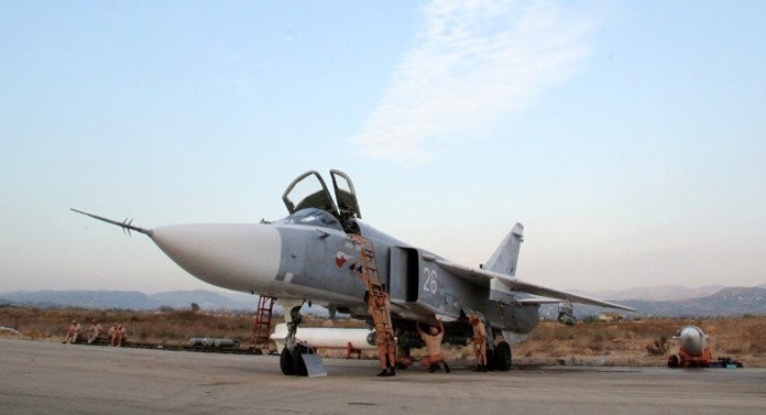 Máy bay ném bom Su - 24 từng làm nhiệm vụ chiến đấu ở Syria trong lực lượng không quân viễn chinh Nga
