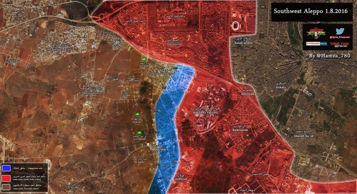 Bản đồ chiến sự Aleppo