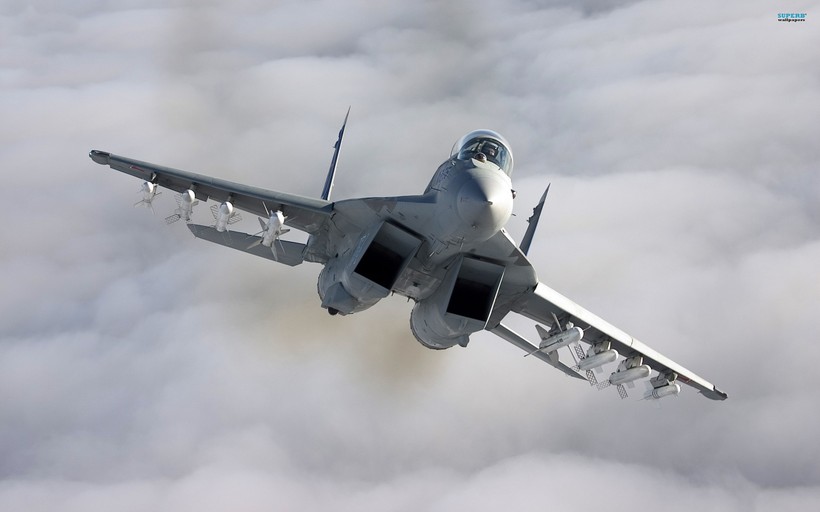 Máy bay Su- 30SM Nga cất cánh từ sân bay Hmeymim