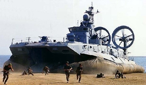 Hải quân đánh bộ Nga đổ bộ đường biển