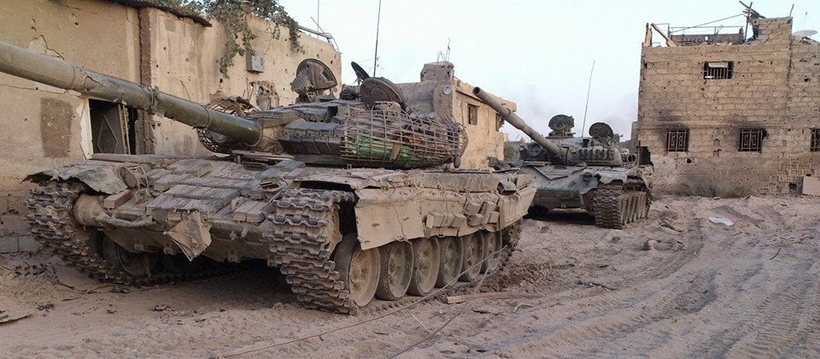 Xe tăng lực lượng Vệ binh Cộng hòa trên chiến trường Deir ez Zor