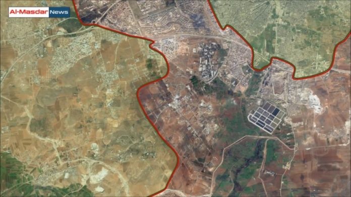 Bản đồ khu vực vùng Tây Nam chiến trường Aleppo, nơi sắp xảy ra cuộc tấn công quy mô lớn của lực lượng Hồi giáo cực đoan