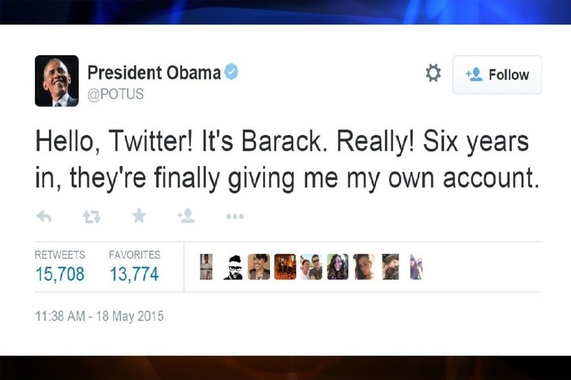 account@POTUS của tổng thống Barack Obama