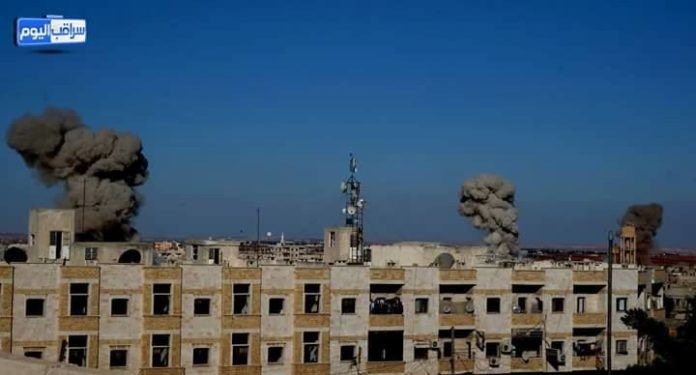 Không quân Syria không kích trên địa bàn tỉnh Hama