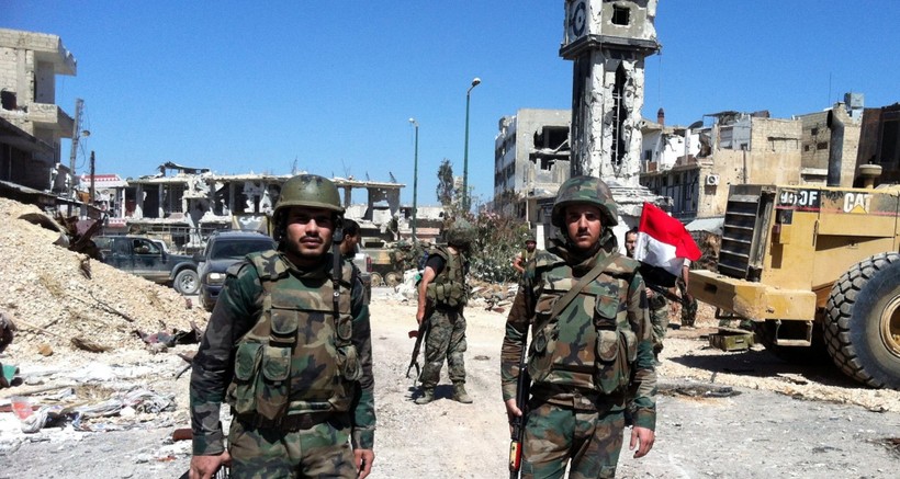Binh sĩ Syria ở Aleppo