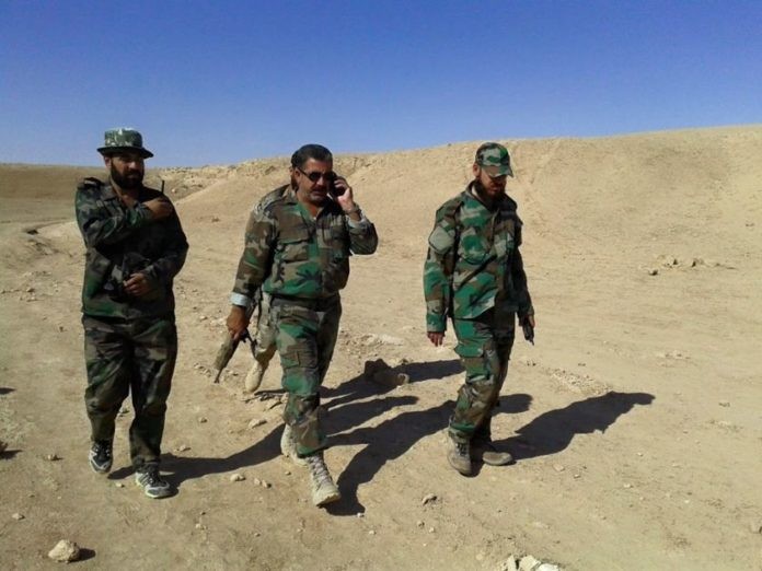 Binh sĩ Quân đội Syria trên chiến trường Deir ez Zor