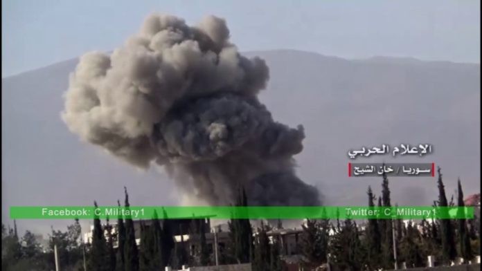 Không quân Nga không kích dữ dội các mục tiêu ở Tây Ghouta