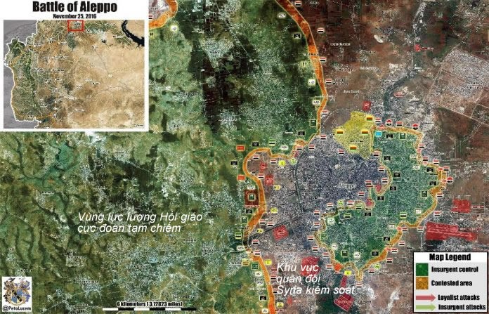 Tình hình chiến sự thành phố Aleppo