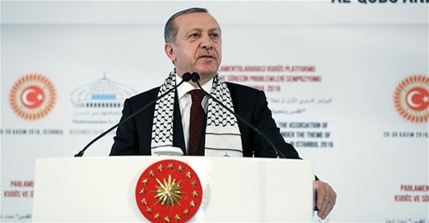 Tổng thống  Erdogan phát biểu trong Hội nghị