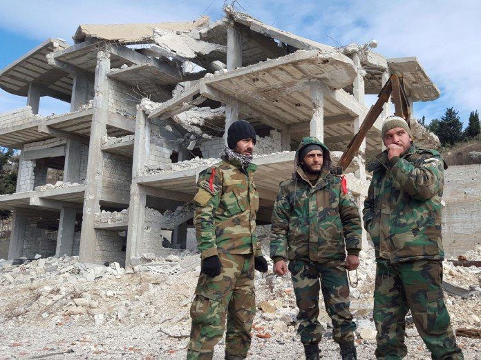 Binh sĩ quân đội Syria ở Aleppo sau khi thành phố được giải phóng