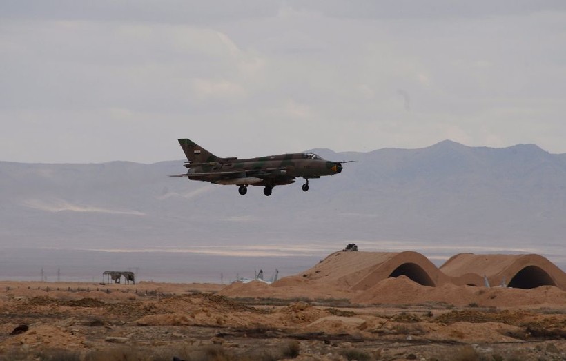 Một chiếc Su-22 của không quân Syria đang cất cánh (ảnh minh họa)