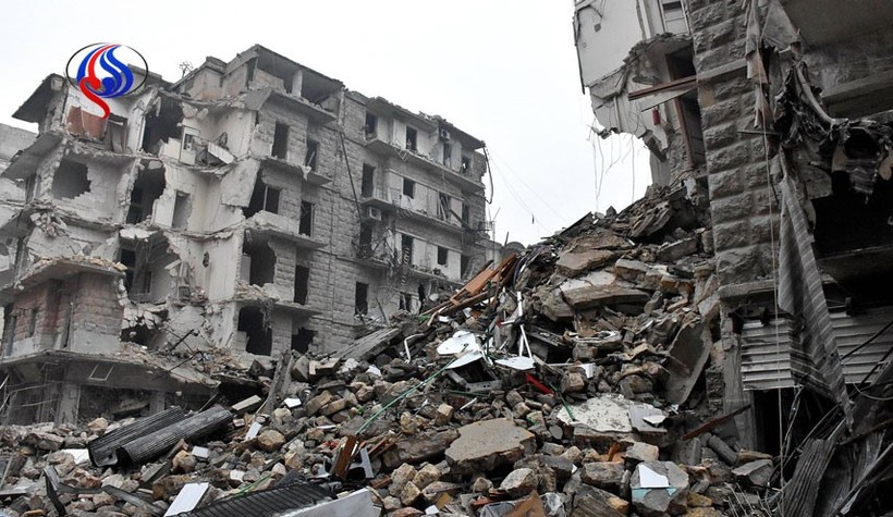 Cảnh hoang tàn đổ nát ở Aleppo sau 3 năm chiến tranh tàn phá