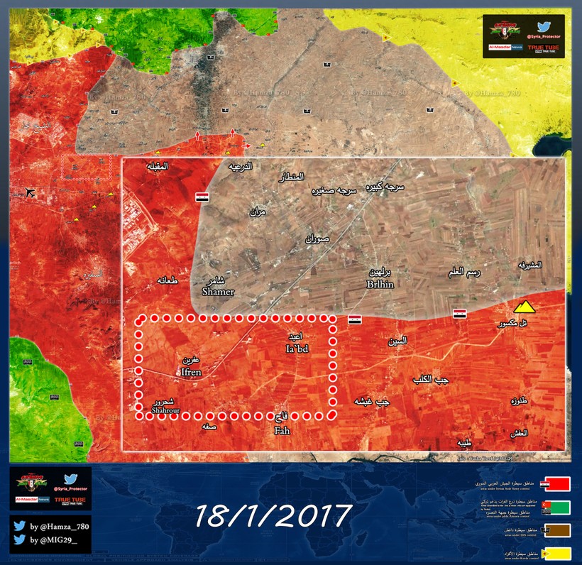 Hai ngôi làng được quân đội Syria giải phóng trên cao nguyên Al-Bab