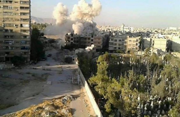 Vụ đánh bom đường hầm ngoại ô Damascus