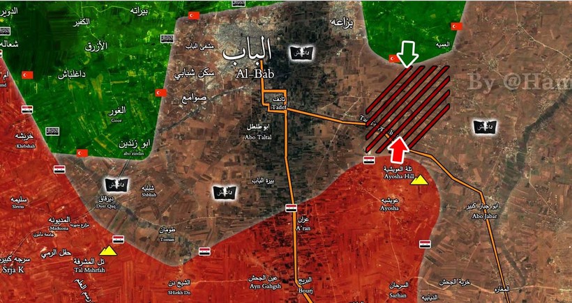 Quân đội Syria phong tỏa hoàn toàn thành phố Al-Bab