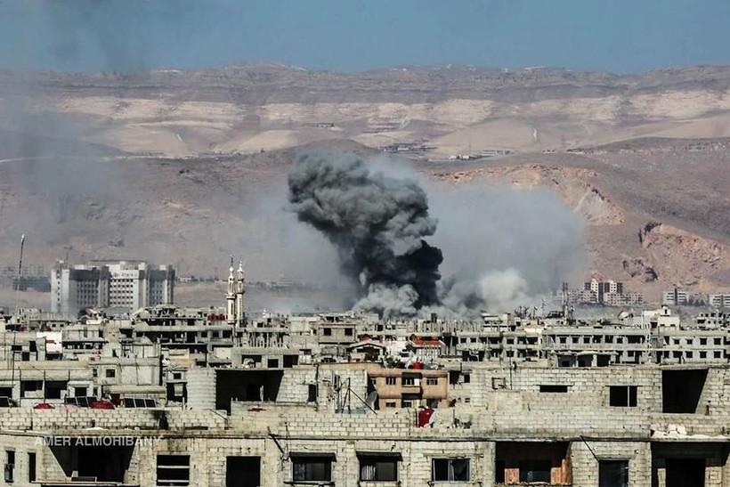 Không quân Syria không kích thị trấn Jobar