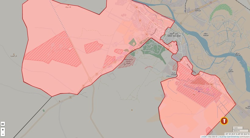 Chiến trường thành phố Deir Ezzor tính đến ngày 15.02.2017