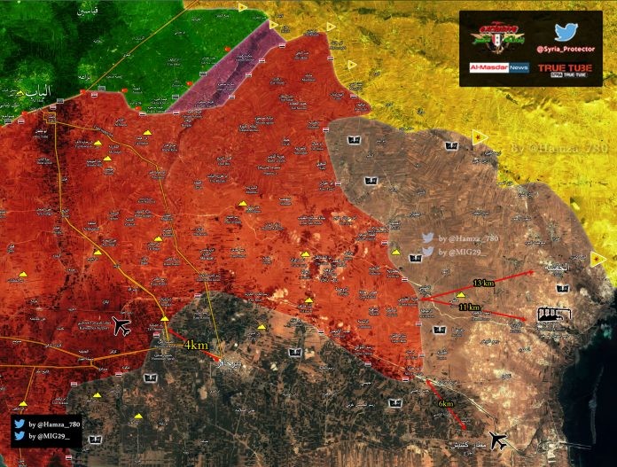 Tình hình chiến sự trên vùng nông thôn phía đông Aleppo